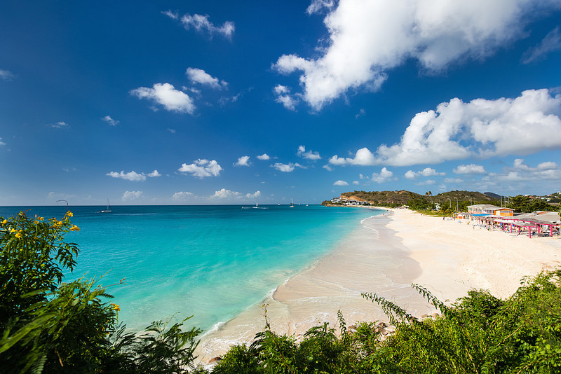 Beautiful beach in Antigua