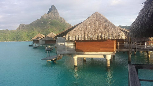 Joyce snapped this amazing photo from her over water bungalow in French Polynesia 