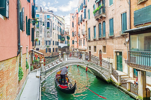 The canals of Venice, Italy