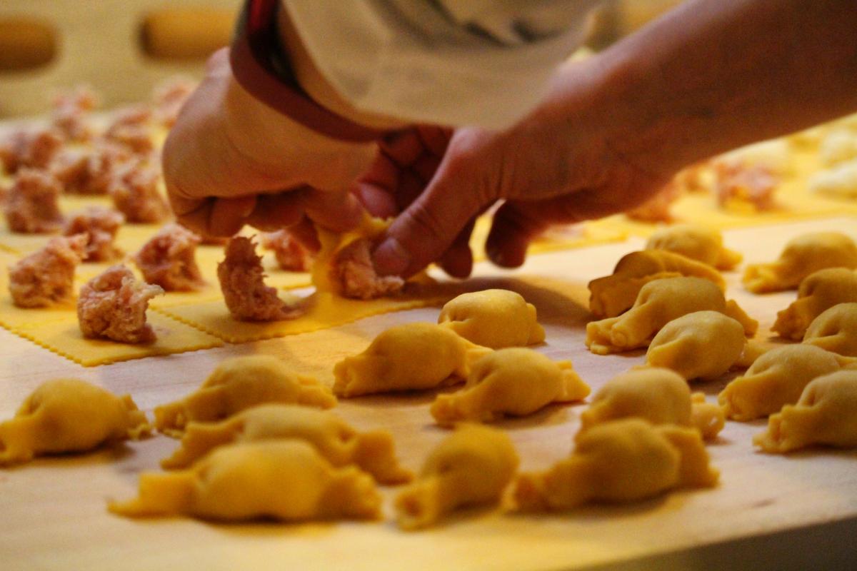 Handmade tortellini