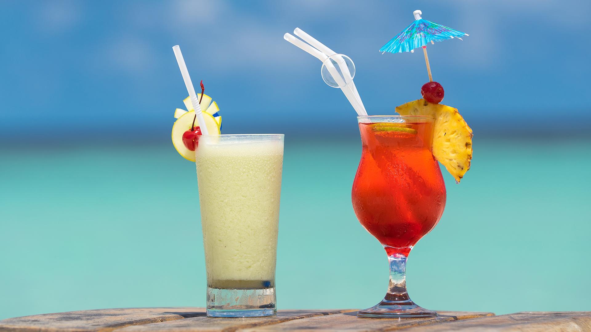 Caribbean cocktail drinks