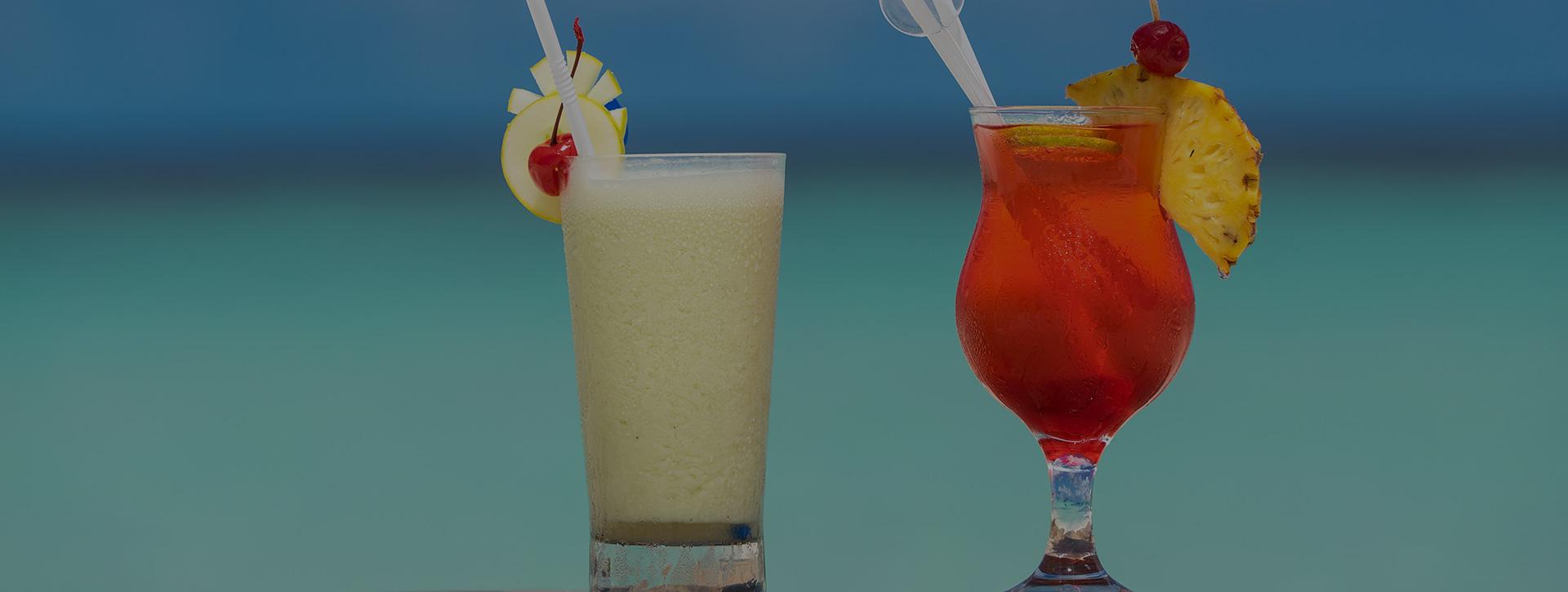 Caribbean cocktail drinks