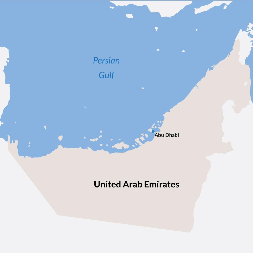 Abu Dhabi vacations map