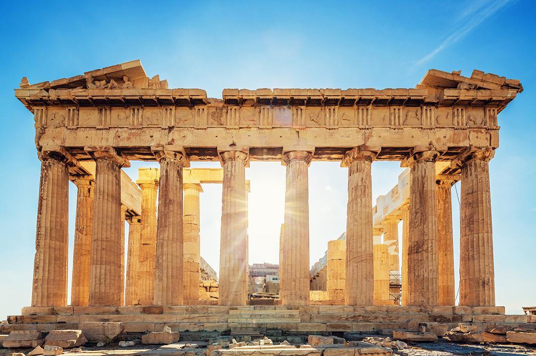 Views of the Parthenon in Athens