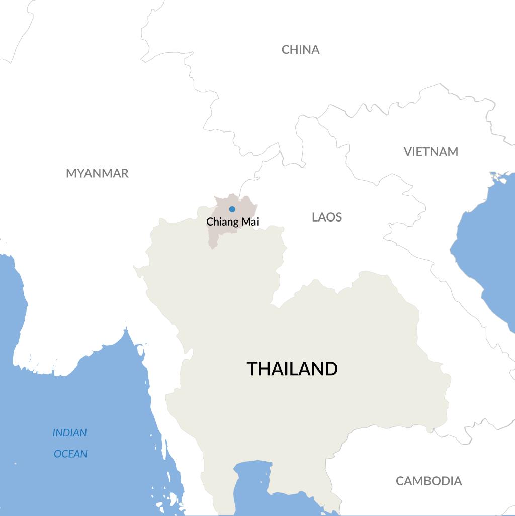 Chiang Mai vacations map