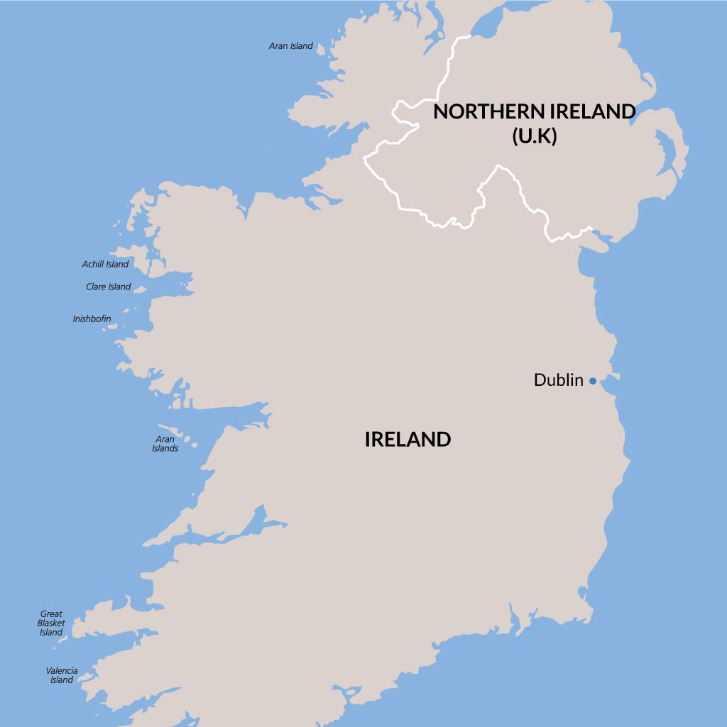 Dublin vacations map