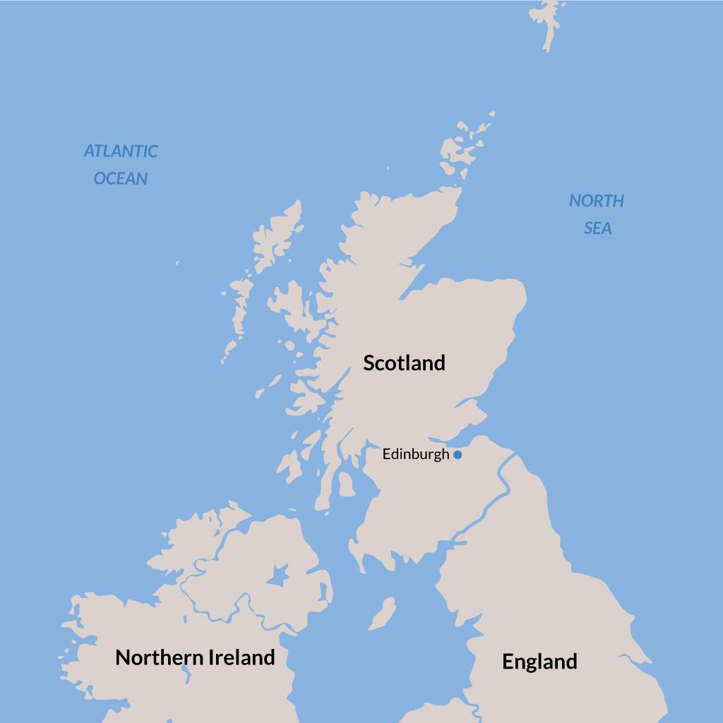 Edinburgh vacations map