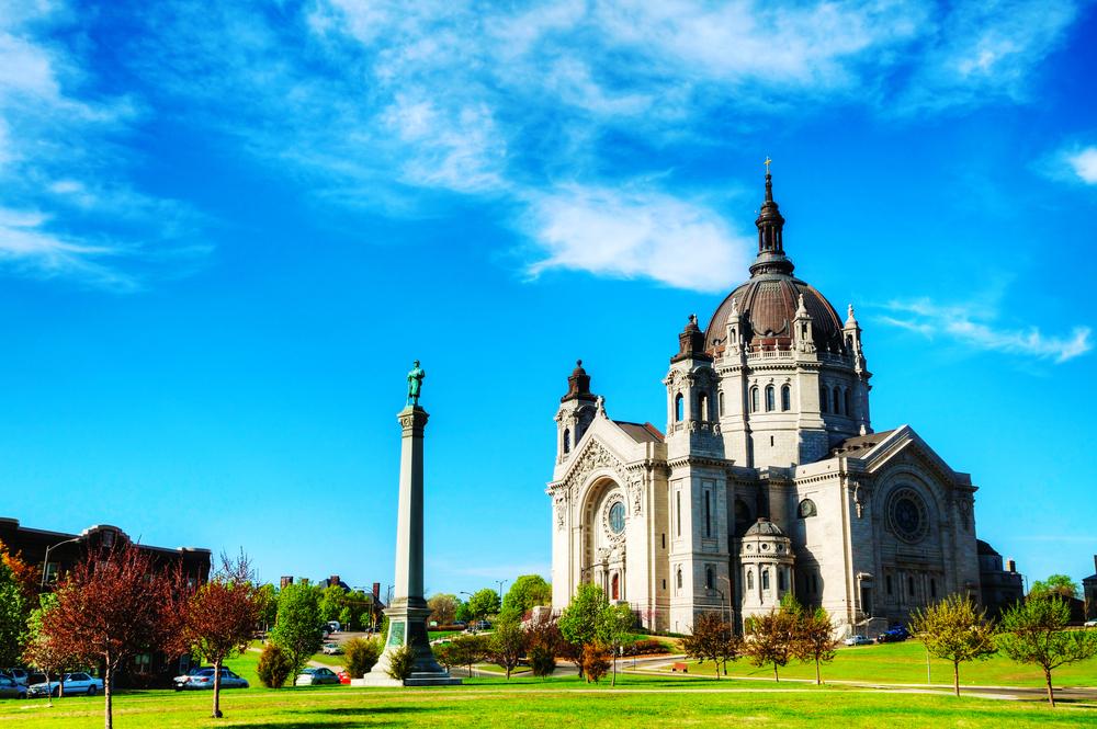 View of the Cathedral of St. Paul in Minnesota