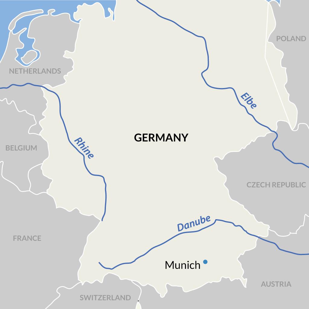 Munich vacations map