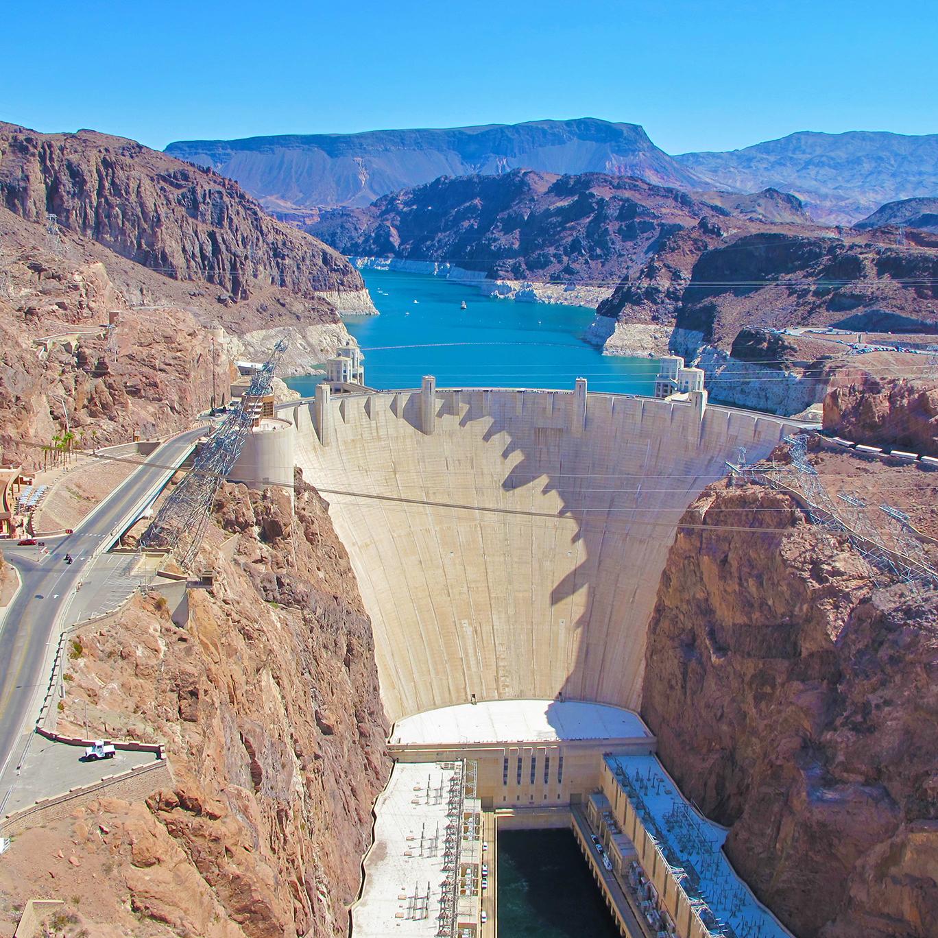 Views of the hoover dam in Nevada