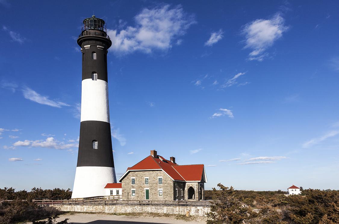 A lighthouse in New York