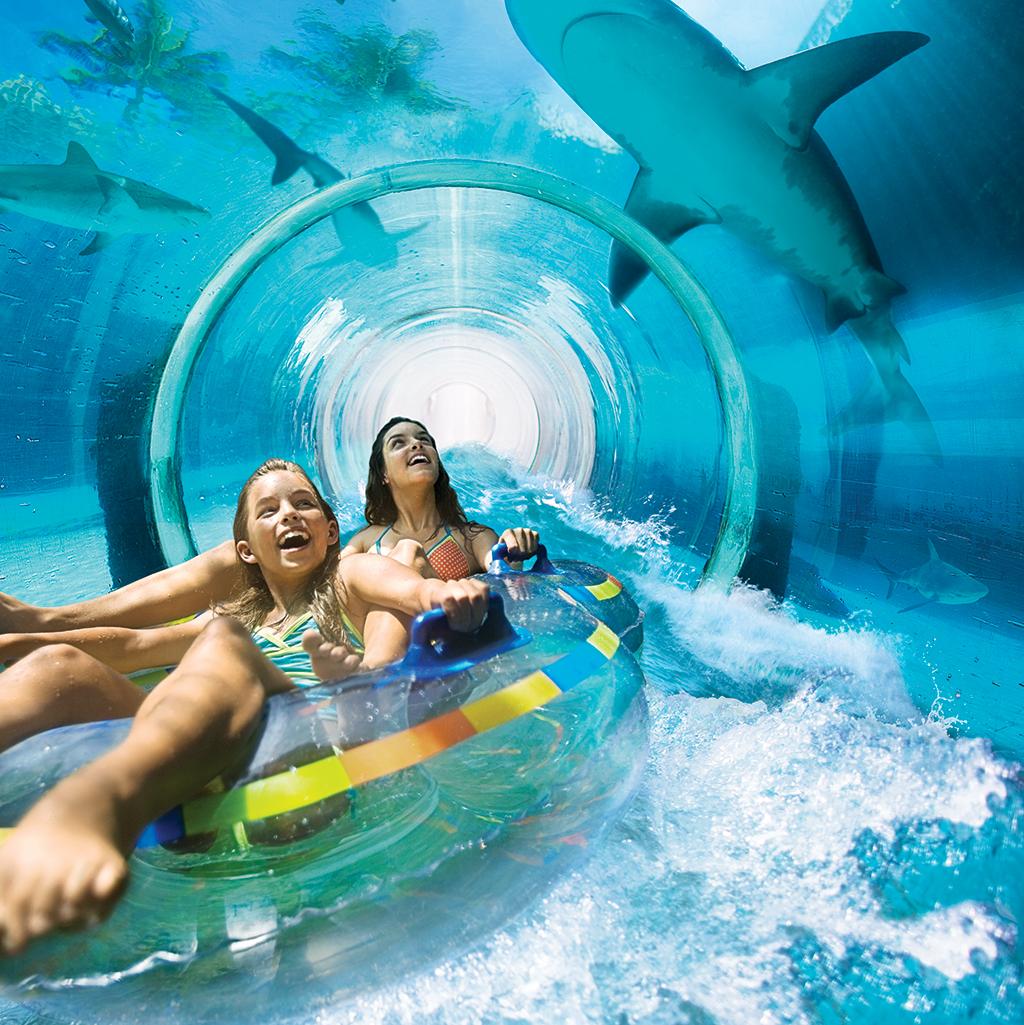  Slide underwater at Atlantis on Paradise Island vacations