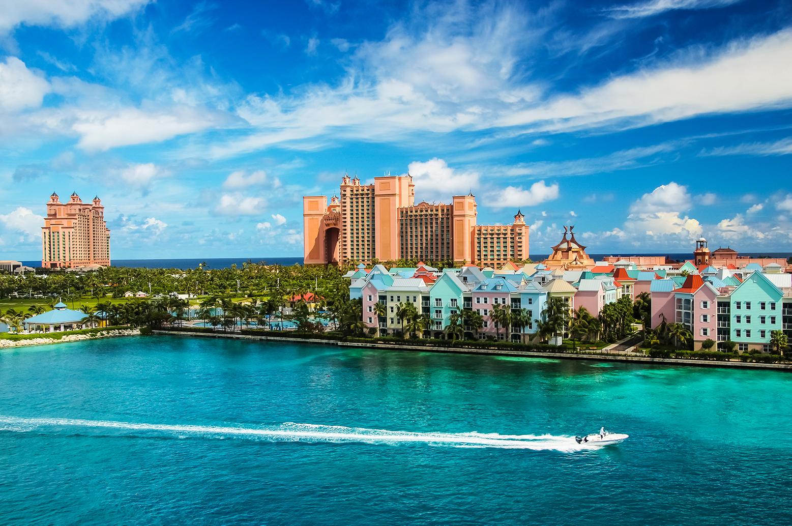 Views of Atlantis resorts on Paradise Island vacations