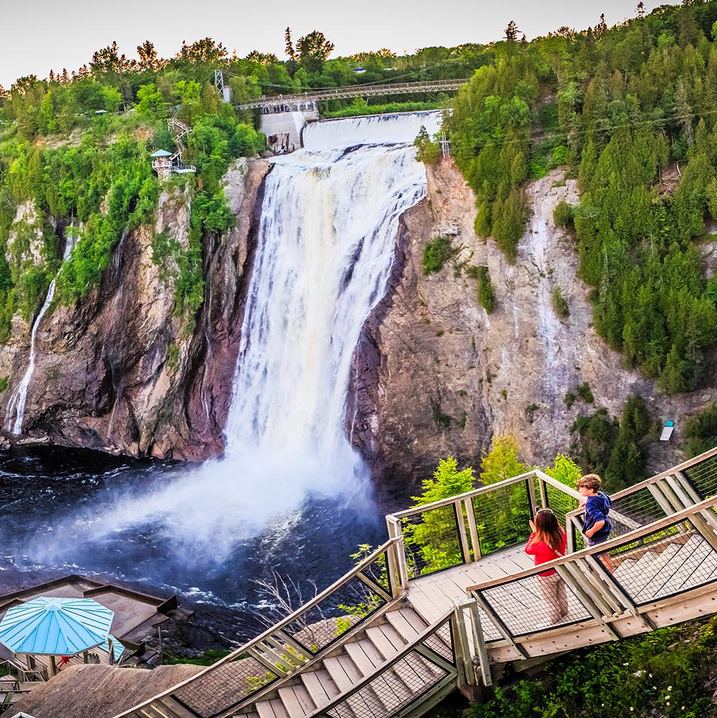 Visit the Montmorency Falls in Quebec City