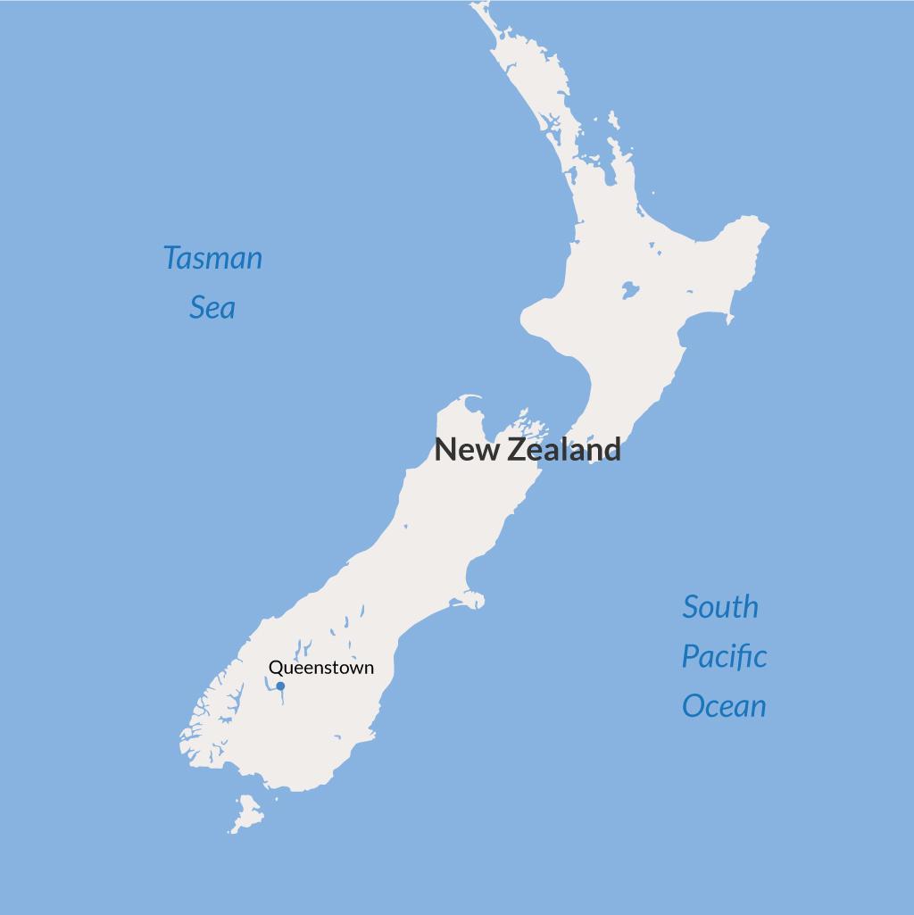 Queenstown vacations map