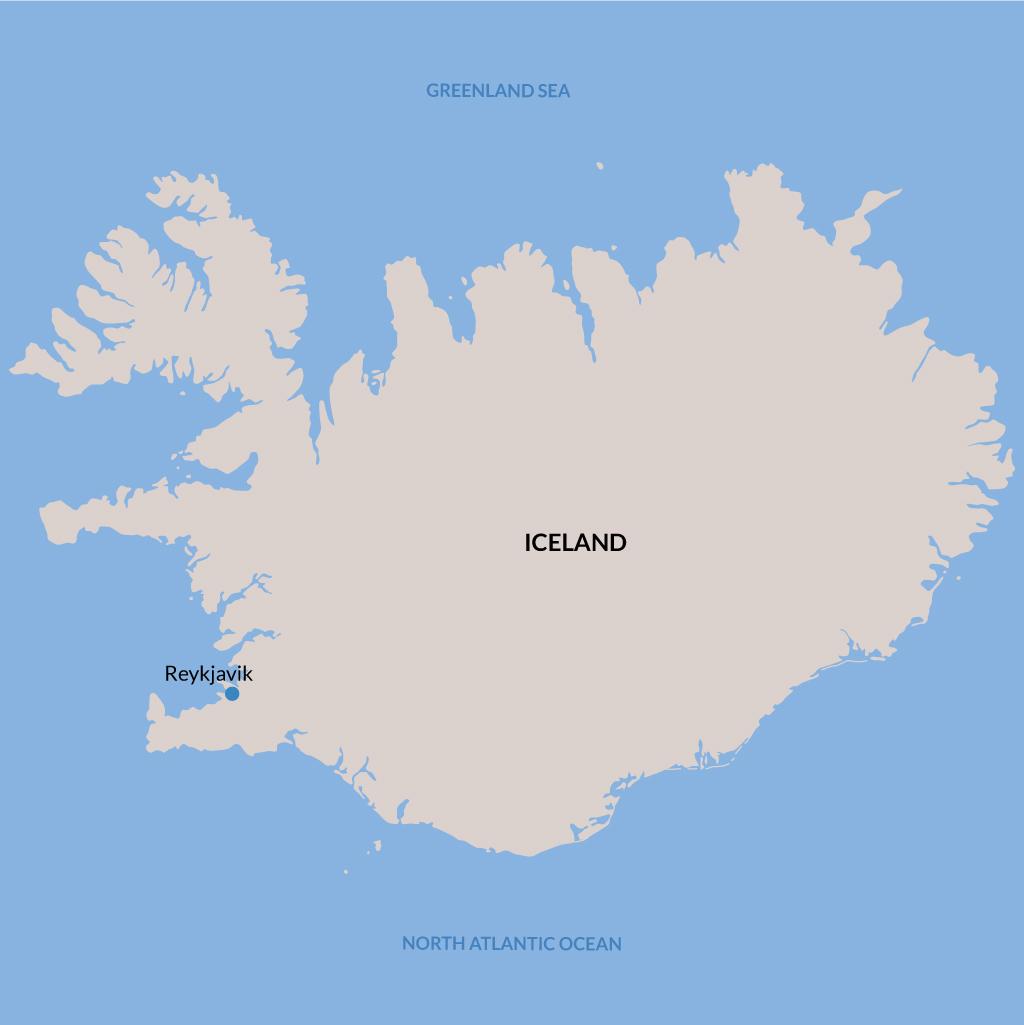 Reykjavik vacations map