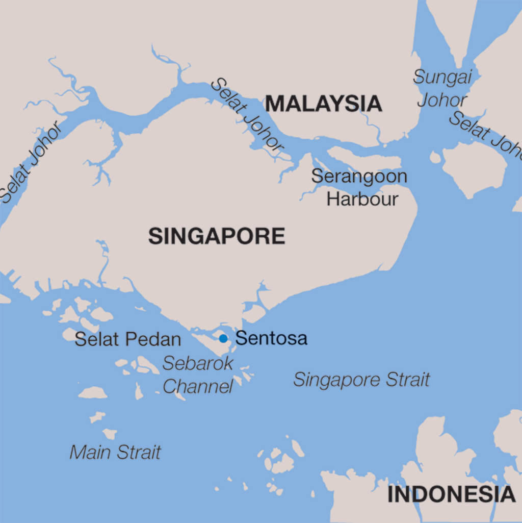 Singapore vacations map