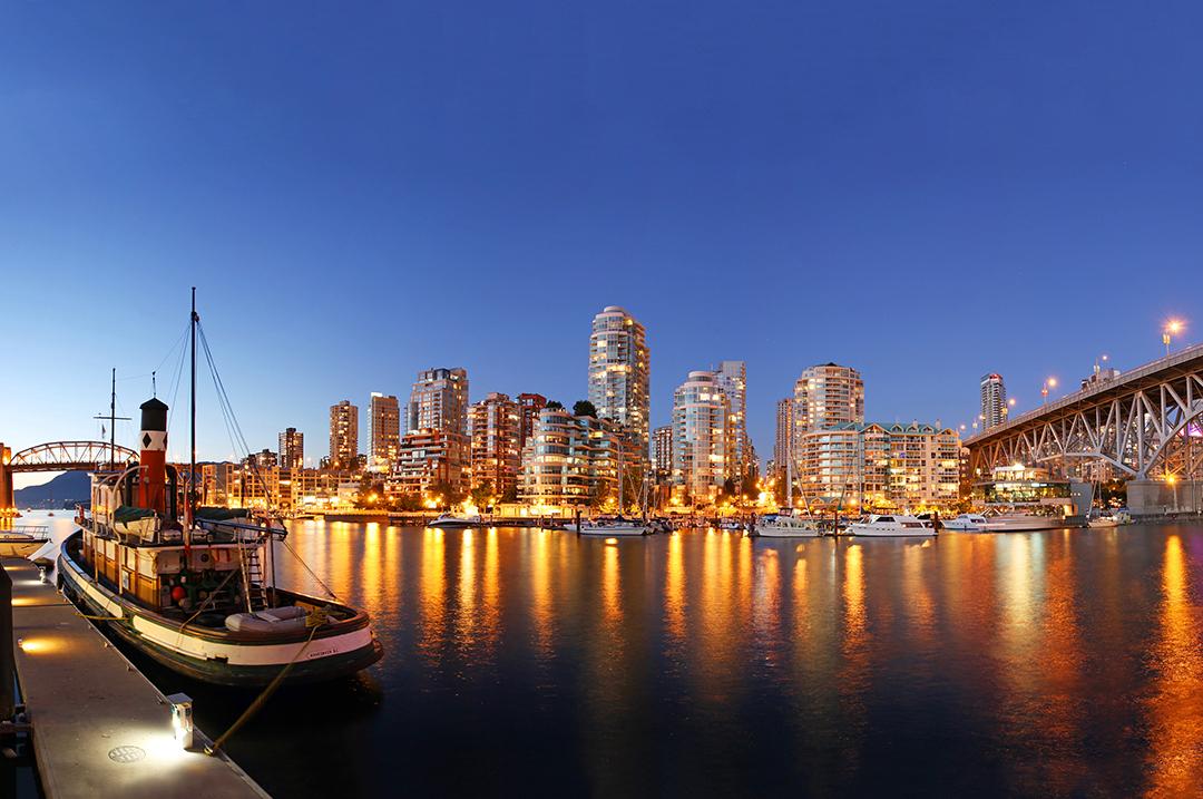 Views of Vancouver’s skyline from the water