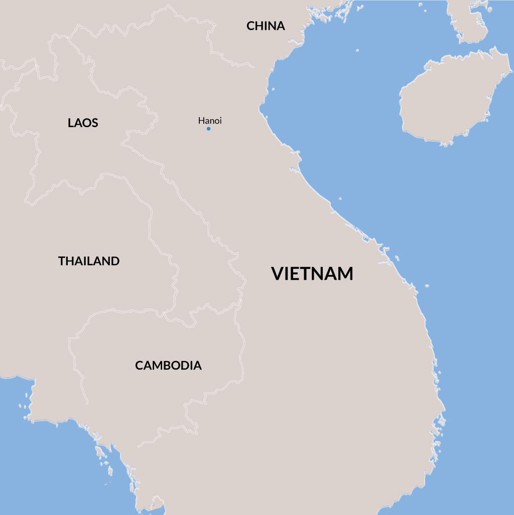 Vietnam vacations map