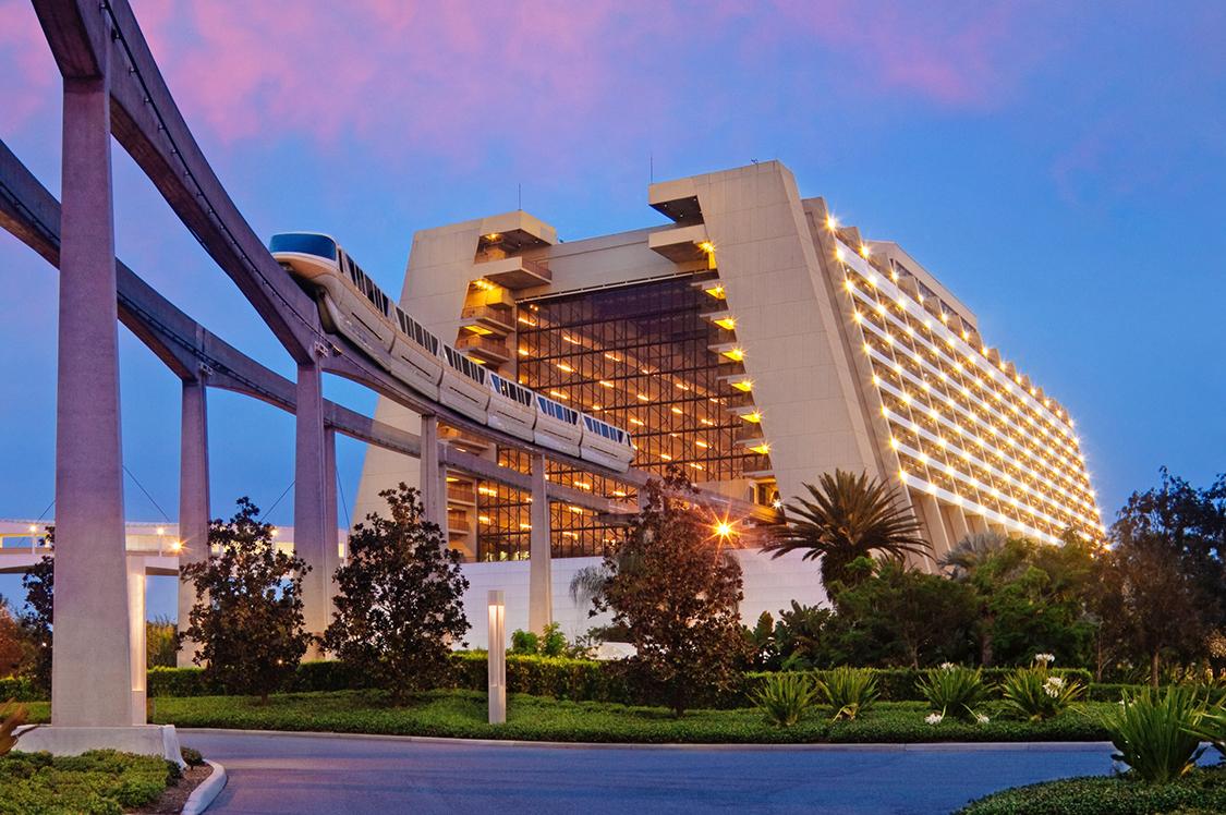 Ride the monorail at Disney’s resorts