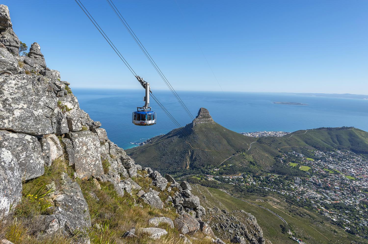 Cable cars in Western Cape South Africa