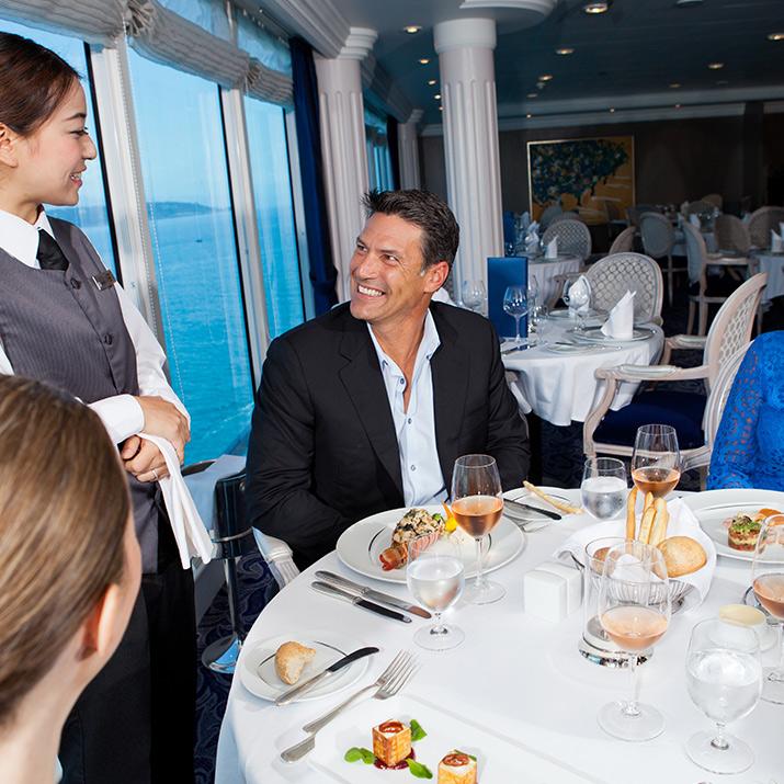 Enjoy some great food and wine aboard an Azamara Club Cruise. Bring yourself, Azamara will take care of the rest.