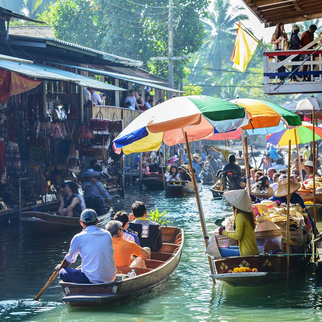 Floating Market in Bangkok Thailand