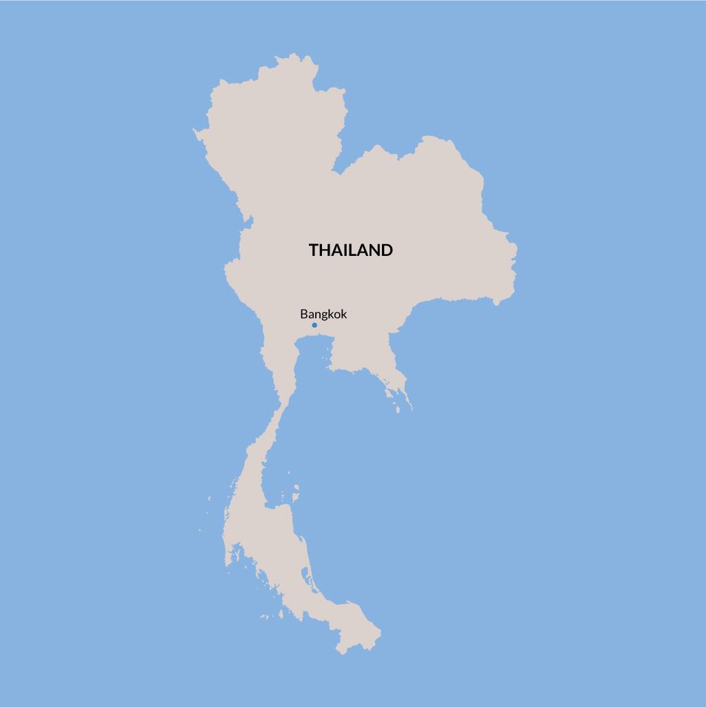 Bangkok vacation map