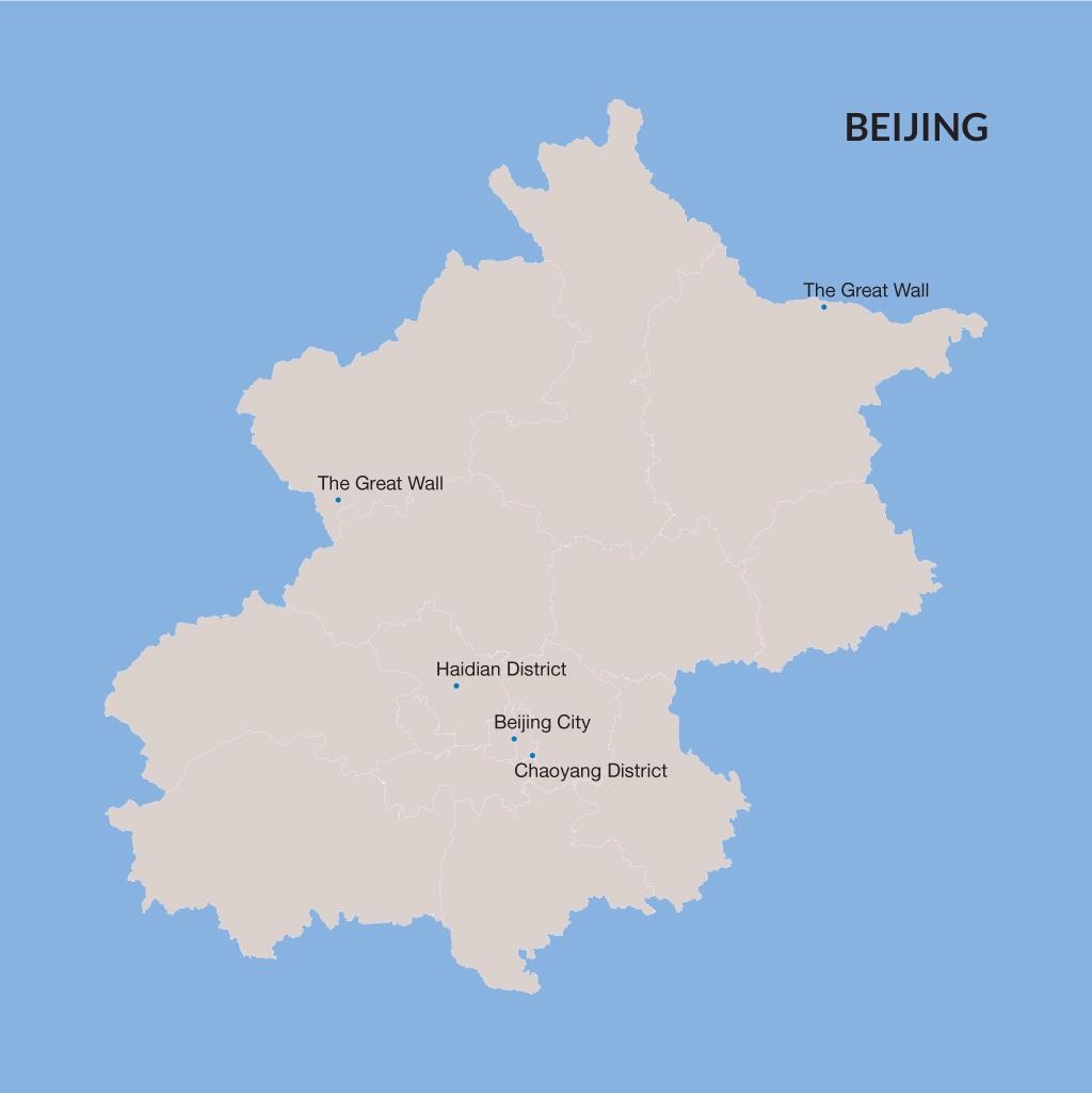 Beijing vacation map