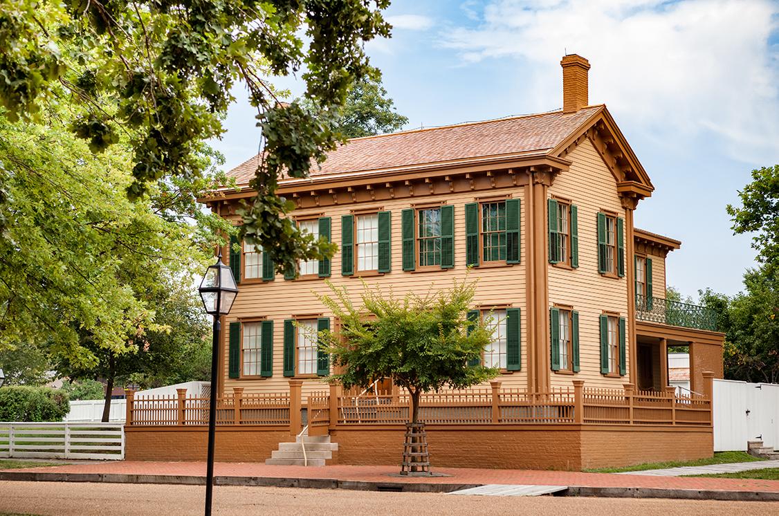 Abe Lincoln’s house in Illinois