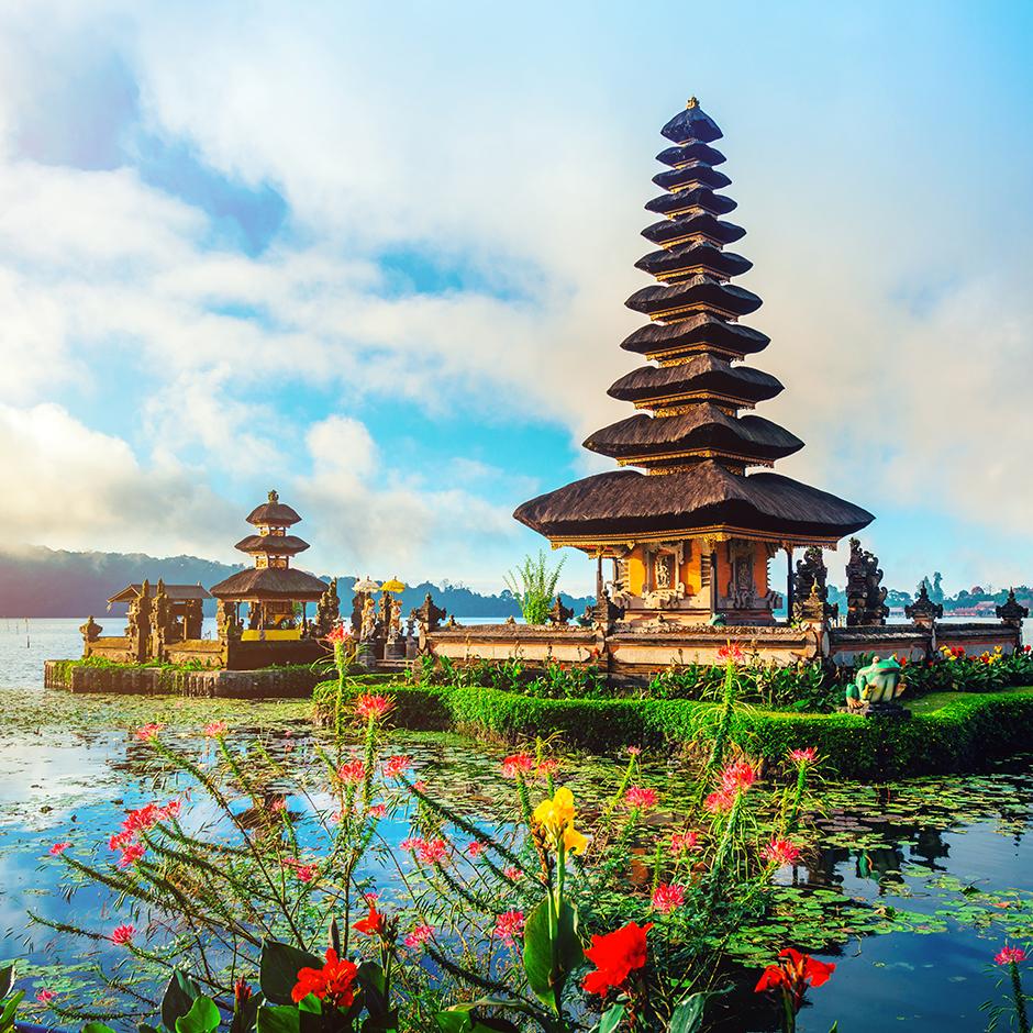 Pagodas in Bali, Indonesia