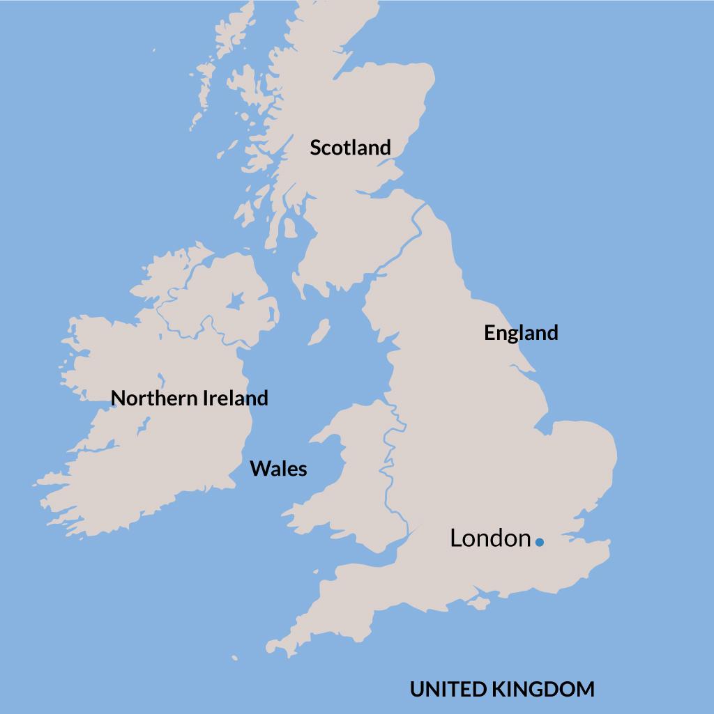 London vacations map