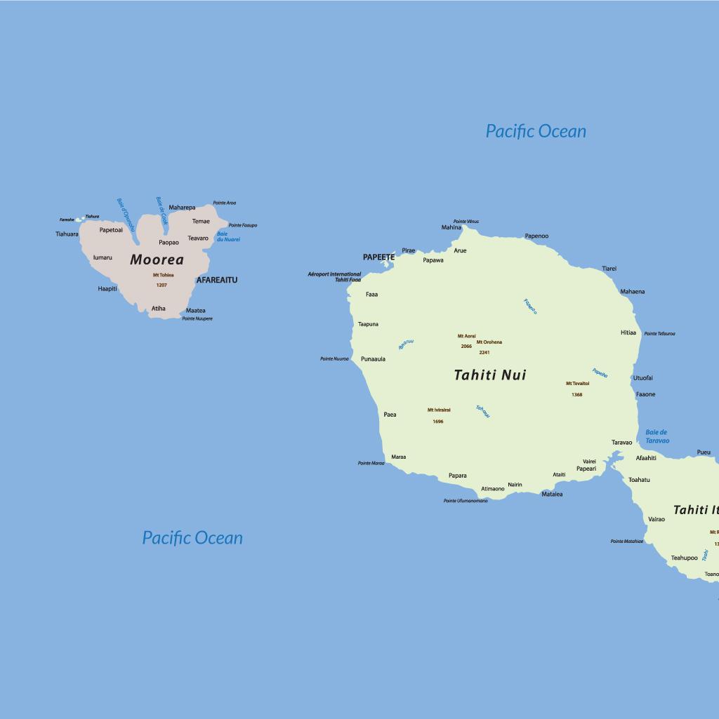 Moorea vacations map