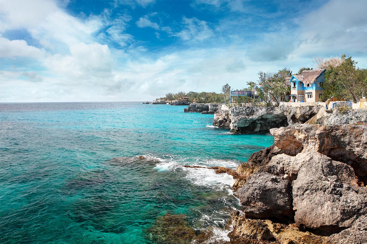 Coastline of Negril Jamaica