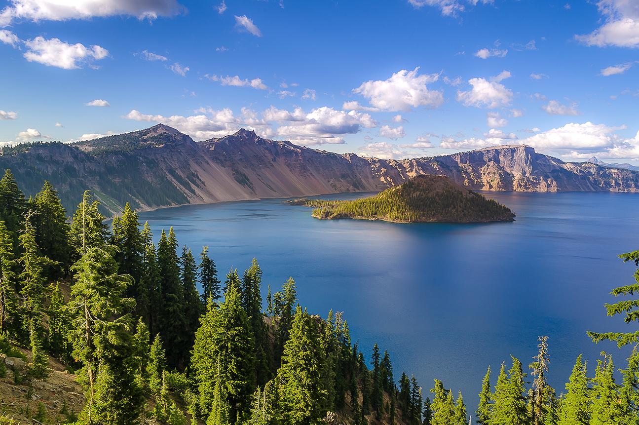 Views of Crater Lake in Oregon