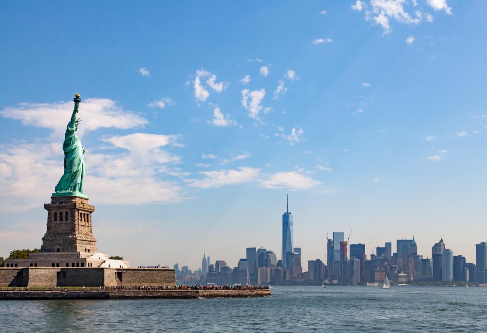 Statue of Synergy  & Freedom Tower NYC