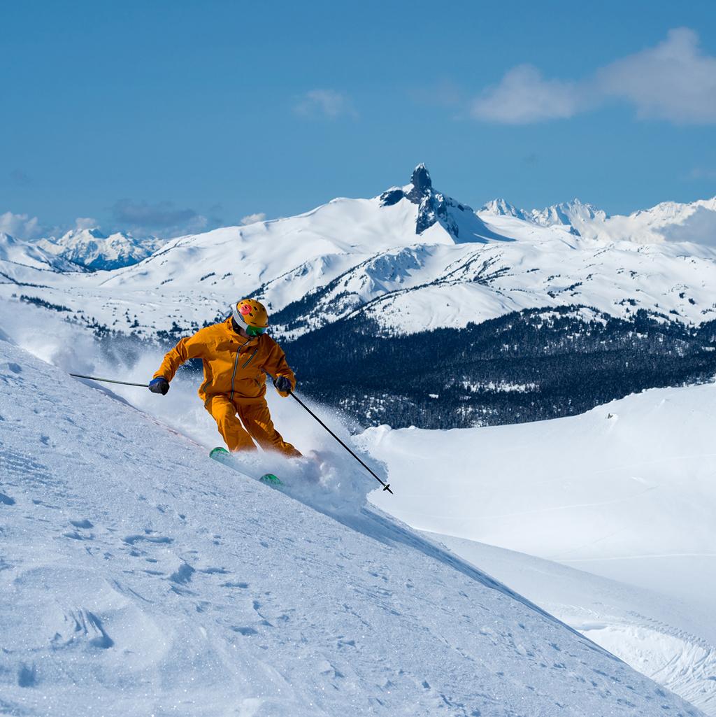 Person skiing at Whistler Blackcomb